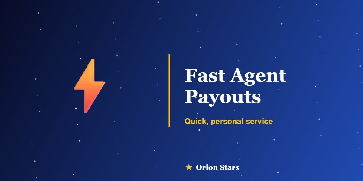 Orion Stars fast agent payouts