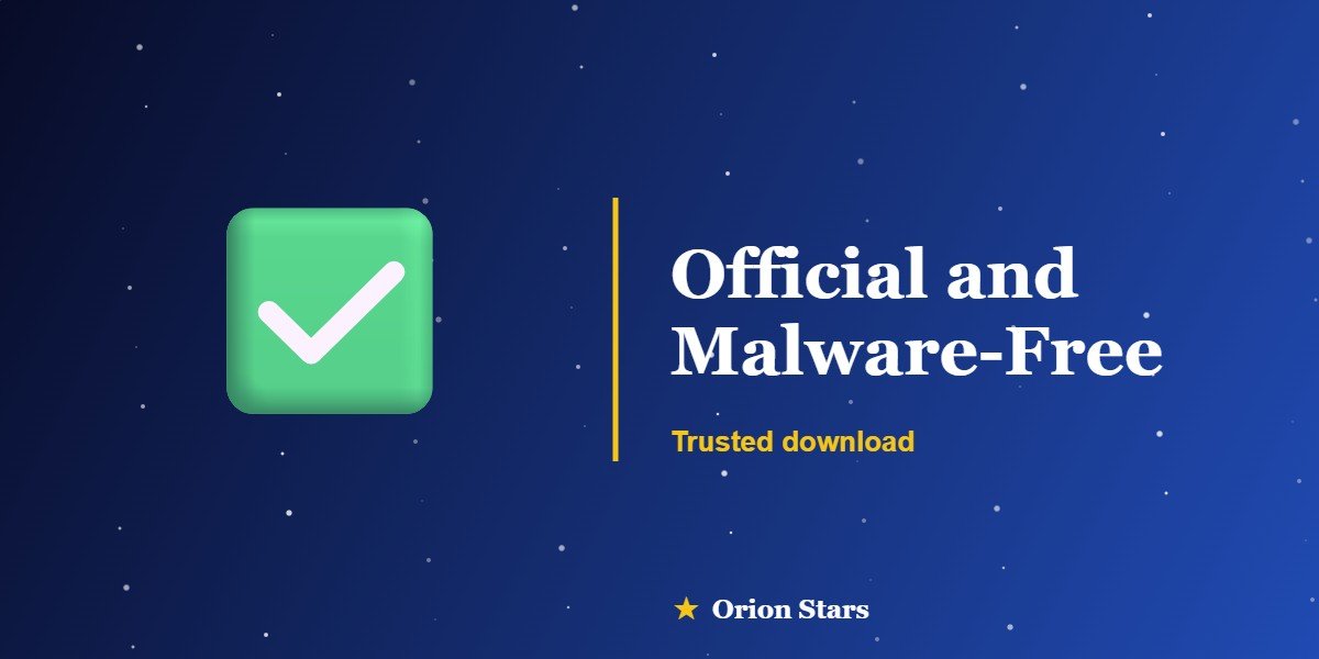 Official and malware-free Orion Stars download